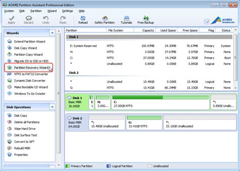 aomei restore partition